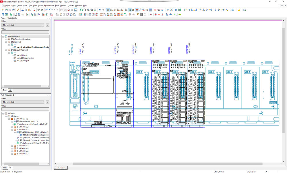 EPLAN は 三菱電機 MELSOFT iQ Worksと連携しました。